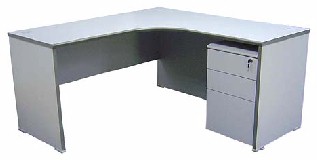 LshapeDesk+MPedestal